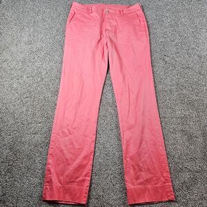 Southern Tide Pants Mens 34x33 Pink Golf Performance Stretch Tailored Flat Front